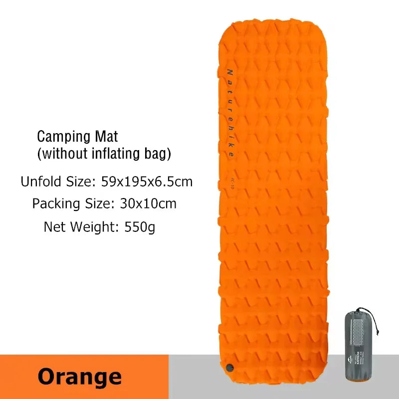 Inflatable Mattress Air Mattress Camping Mat Ultralight Camping Mattress Sleeping Mat Camping Bed Nylon Sleeping Pad