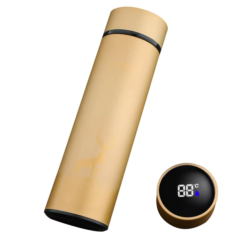 500ML Smart Thermos Water Bottle Led Digital Temperature Display Food Thermos for Tea Coffee Thermal Mugs Beautiful Cup