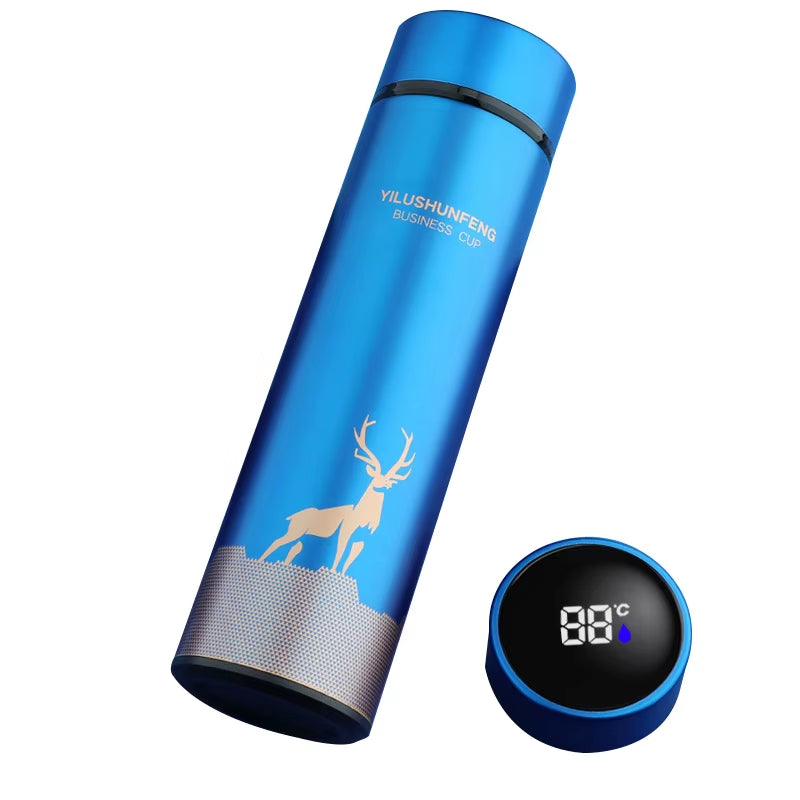 500ML Smart Thermos Water Bottle Led Digital Temperature Display Food Thermos for Tea Coffee Thermal Mugs Beautiful Cup