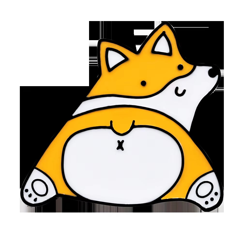 Cartoon Dog Collection Pins Brooch Corgi Bulldog Pet Lapel Pins Jackets Sweater Animal Pin Badge Enamel Pins Women Jewelry Hot