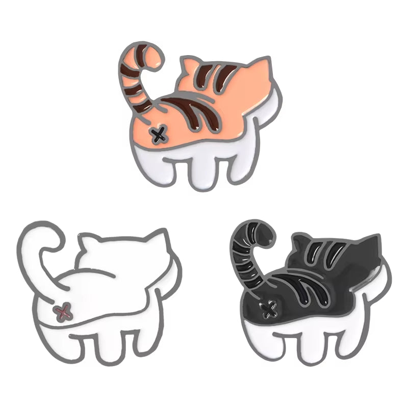 Animal Set Pins Unicorn Hippopotamus Pig Panda Cat Dog Rabbit Brooches Badges Funny Friends Gifts Pins for Backpacks Wholesale