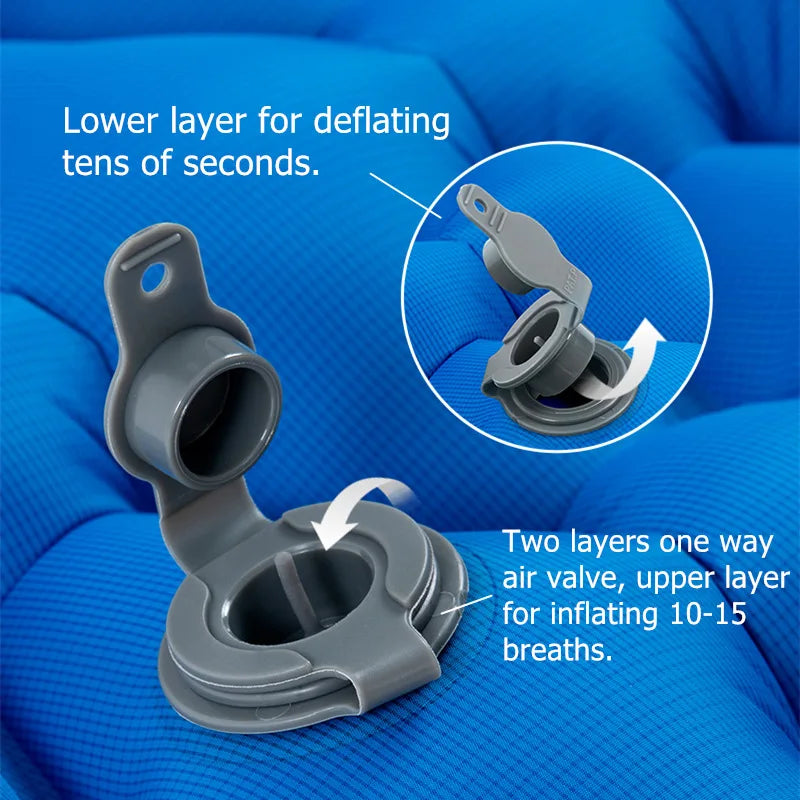 Inflatable Mattress Air Mattress Camping Mat Ultralight Camping Mattress Sleeping Mat Camping Bed Nylon Sleeping Pad