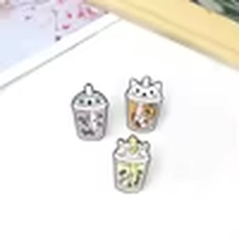 Animal Set Pins Unicorn Hippopotamus Pig Panda Cat Dog Rabbit Brooches Badges Funny Friends Gifts Pins for Backpacks Wholesale