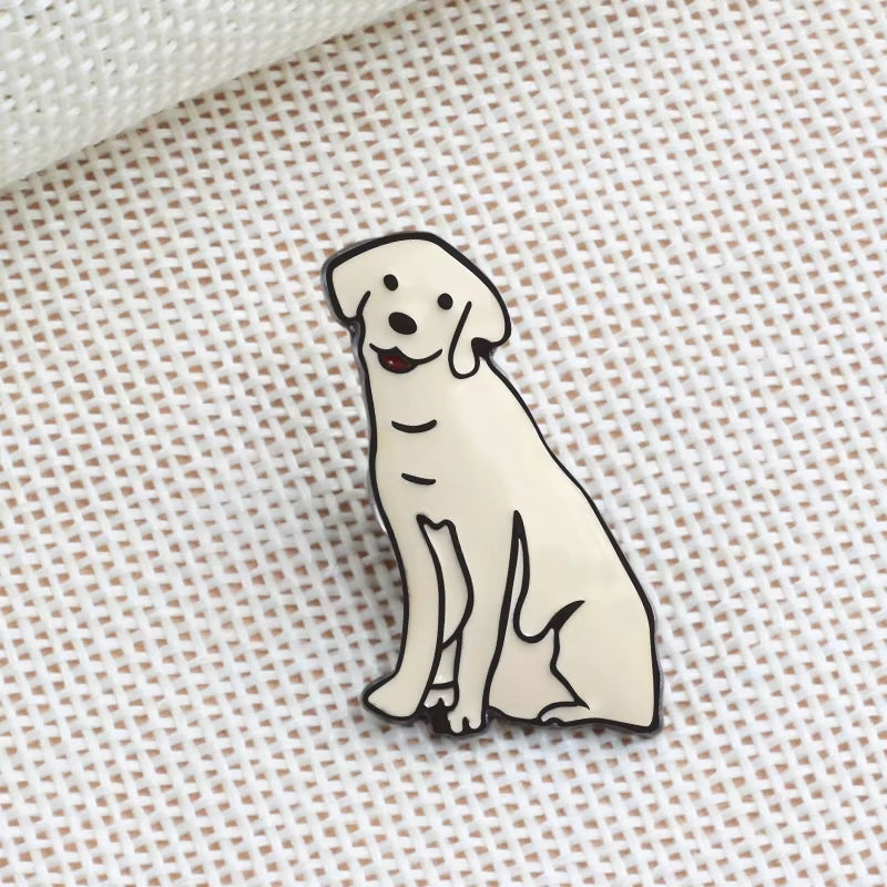 Cartoon Dog Collection Pins Brooch Corgi Bulldog Pet Lapel Pins Jackets Sweater Animal Pin Badge Enamel Pins Women Jewelry Hot