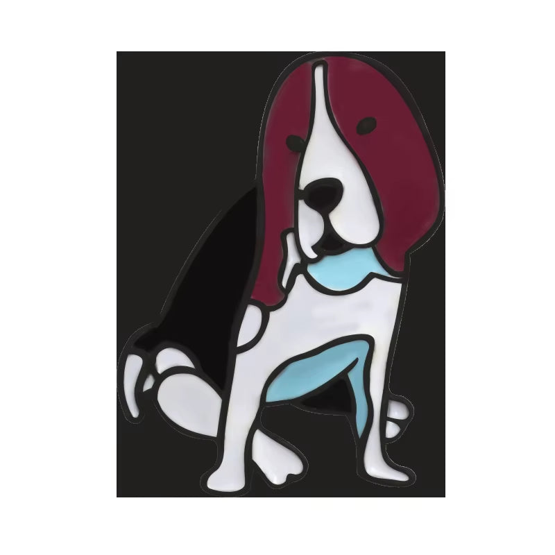 Cartoon Dog Collection Pins Brooch Corgi Bulldog Pet Lapel Pins Jackets Sweater Animal Pin Badge Enamel Pins Women Jewelry Hot