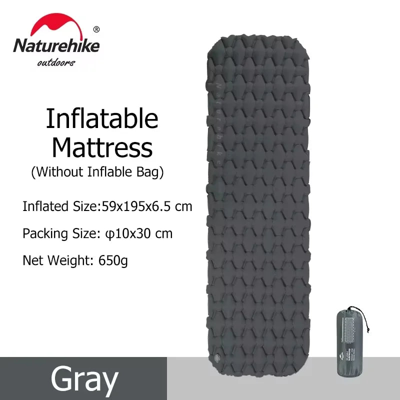 Inflatable Mattress Air Mattress Camping Mat Ultralight Camping Mattress Sleeping Mat Camping Bed Nylon Sleeping Pad