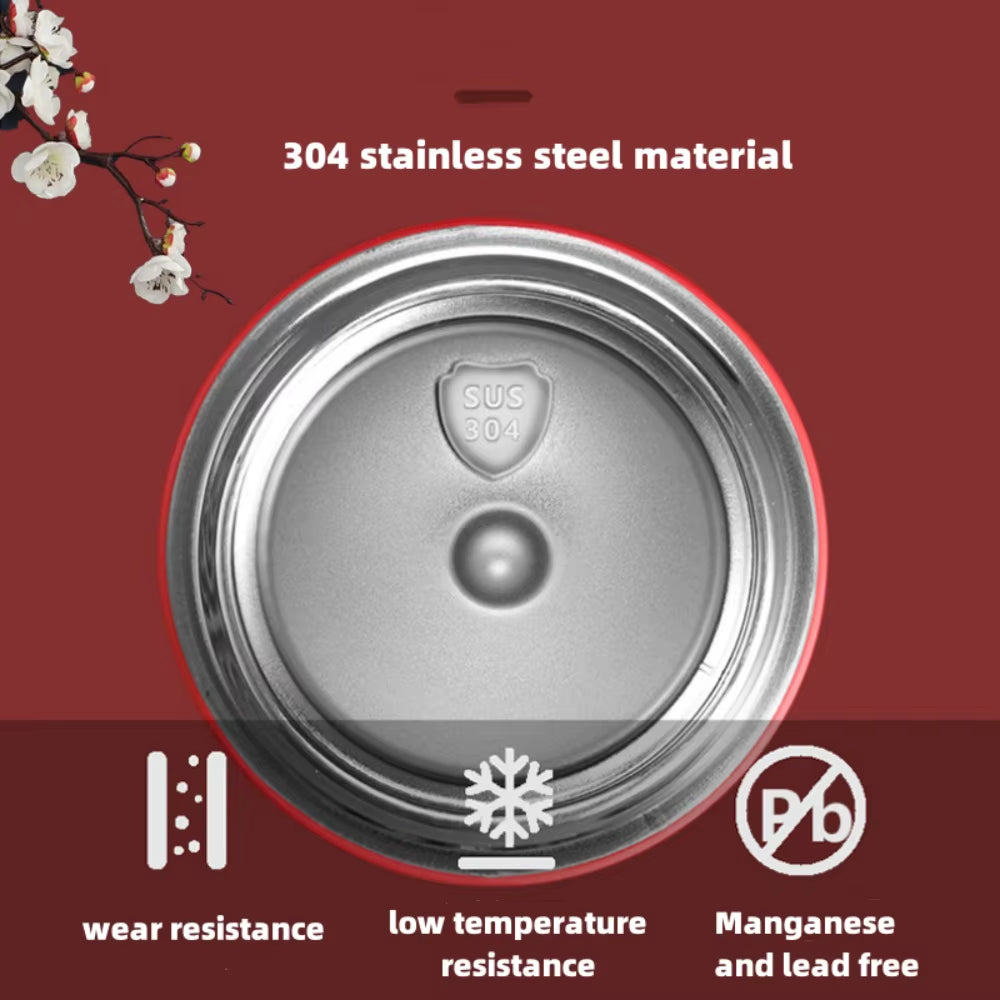 Portable Thermos Bottle Coffee Tea Mug Chinese Style Smart Temperature Display Vacuum Flask Water Bottle with Filter Thermos Cup