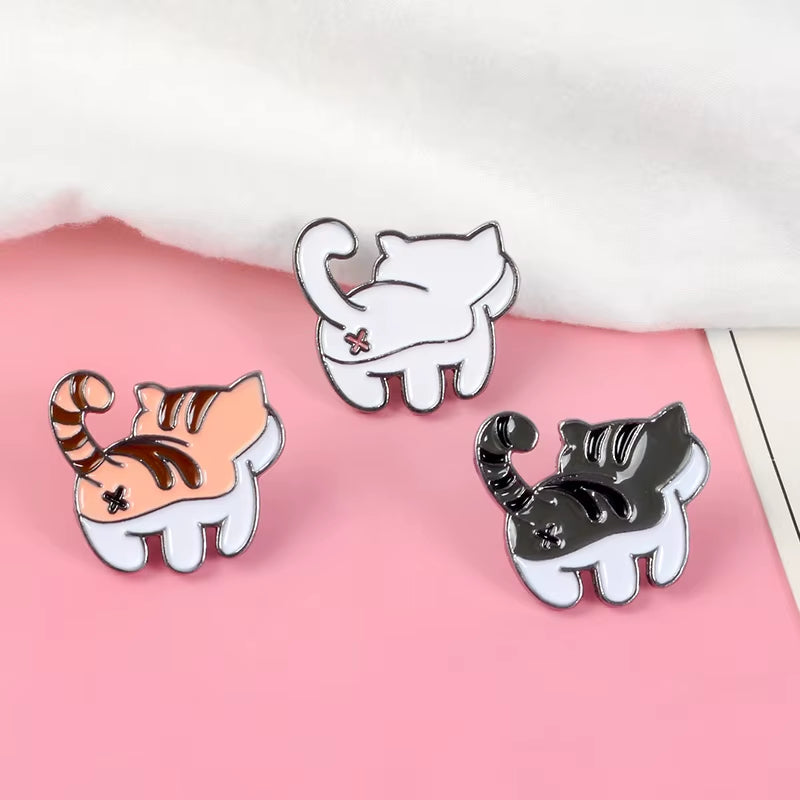 Animal Set Pins Unicorn Hippopotamus Pig Panda Cat Dog Rabbit Brooches Badges Funny Friends Gifts Pins for Backpacks Wholesale
