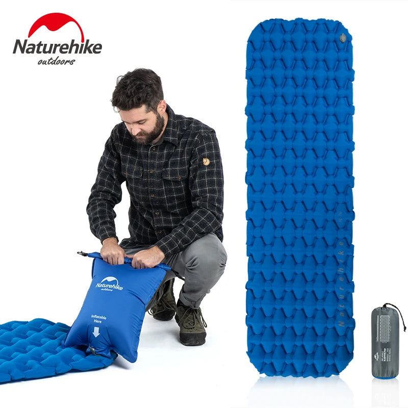 Inflatable Mattress Air Mattress Camping Mat Ultralight Camping Mattress Sleeping Mat Camping Bed Nylon Sleeping Pad